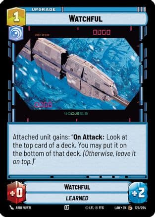 Watchful — A Lawless Time Star Wars: Unlimited card by Ario Murti