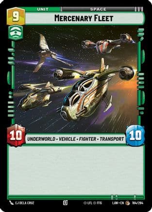 Mercenary Fleet — A Lawless Time Star Wars: Unlimited card by EJ Dela Cruz
