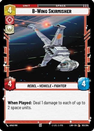 B-Wing Skirmisher — A Lawless Time Star Wars: Unlimited card by Amad Mir