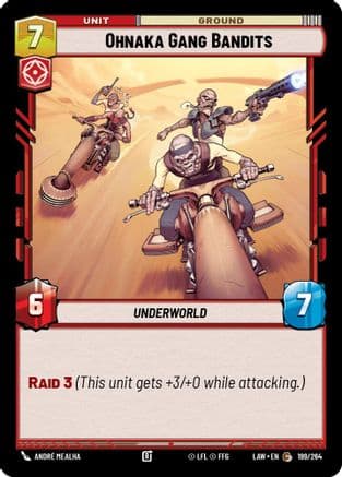 Ohnaka Gang Bandits — A Lawless Time Star Wars: Unlimited card by André Mealha