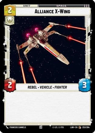 Alliance X-Wing — A Lawless Time Star Wars: Unlimited card by Francois Cannels