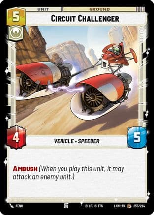 Circuit Challenger — A Lawless Time Star Wars: Unlimited card by Reno