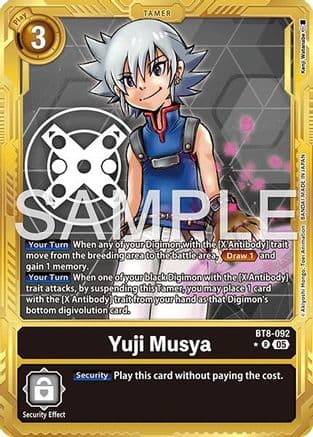 Yuji Musya (Gold Border) — Advanced Booster Digimon Generation