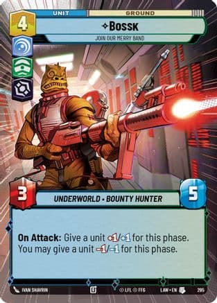 Bossk - Join Our Merry Band (Hyperspace) — A Lawless Time Star Wars: Unlimited card by Ivan Shavrin