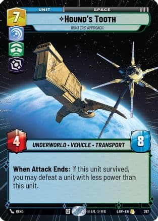Hound's Tooth - Hunters' Approach (Hyperspace) — A Lawless Time Star Wars: Unlimited card by Reno