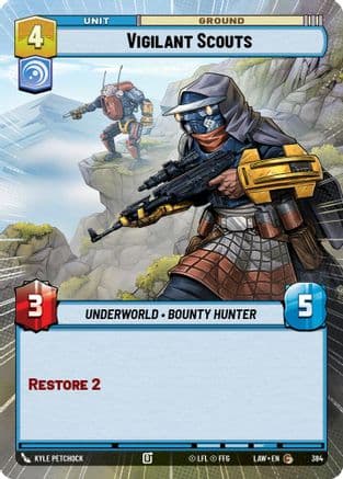 Vigilant Scouts (Hyperspace) — A Lawless Time Star Wars: Unlimited card by Kyle Petchock