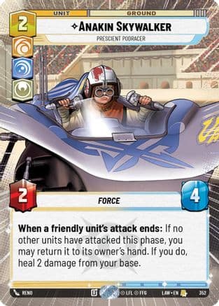 Anakin Skywalker - Prescient Podracer (Hyperspace) — A Lawless Time Star Wars: Unlimited card by Reno