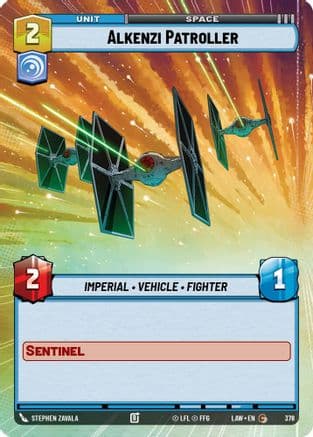 Alkenzi Patroller (Hyperspace) — A Lawless Time Star Wars: Unlimited card by Stephen Zavala