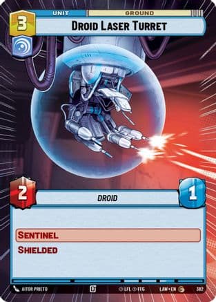 Droid Laser Turret (Hyperspace) — A Lawless Time Star Wars: Unlimited card by Aitor Prieto