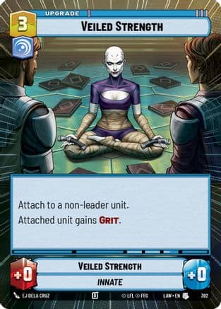 Veiled Strength (Hyperspace) — A Lawless Time Star Wars: Unlimited card by EJ Dela Cruz