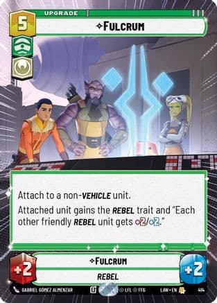 Fulcrum (Hyperspace) — A Lawless Time Star Wars: Unlimited card by Gabriel Gómez Almenzar