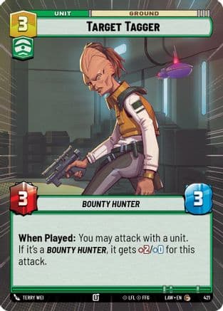 Target Tagger (Hyperspace) — A Lawless Time Star Wars: Unlimited card by Terry Wei