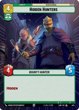 Hidden Hunters (Hyperspace) — A Lawless Time Star Wars: Unlimited card by Envar Entertainment