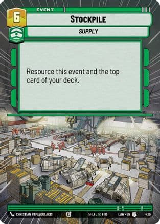 Stockpile (Hyperspace) — A Lawless Time Star Wars: Unlimited card by Christian Papazoglakis