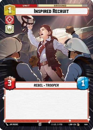 Inspired Recruit (Hyperspace) — A Lawless Time Star Wars: Unlimited card by Jim Moore
