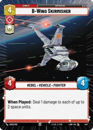 B-Wing Skirmisher (Hyperspace) — A Lawless Time Star Wars: Unlimited card by Amad Mir