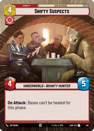 Shifty Suspects (Hyperspace) — A Lawless Time Star Wars: Unlimited card by Jim Moore