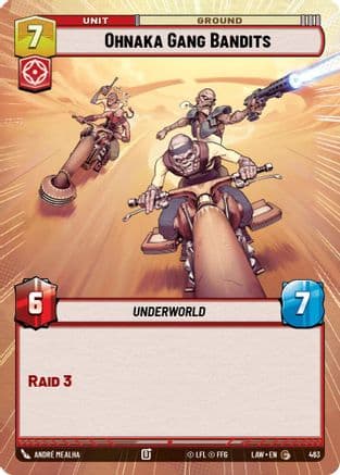 Ohnaka Gang Bandits (Hyperspace) — A Lawless Time Star Wars: Unlimited card by André Mealha