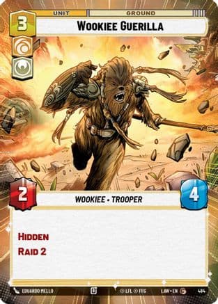 Wookiee Guerilla (Hyperspace) — A Lawless Time Star Wars: Unlimited card by Eduardo Mello