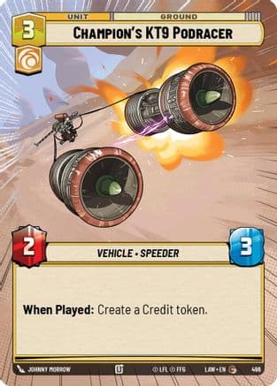 Champion's KT-9 Podracer (Hyperspace) — A Lawless Time
