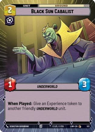 Black Sun Cabalist (Hyperspace) — A Lawless Time Star Wars: Unlimited card by Sebastián Guidobono