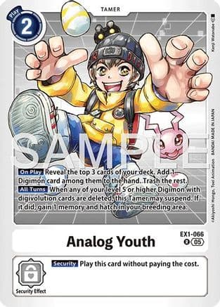Analog Youth (Reprint) — Advanced Booster Digimon Generation