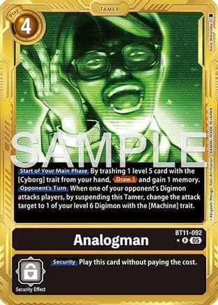 Analogman (Gold Border) — Advanced Booster Digimon Generation