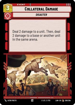 Collateral Damage — A Lawless Time Star Wars: Unlimited card by Aitor Prieto