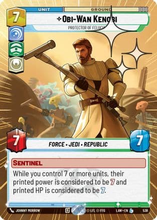 Obi-Wan Kenobi - Protector of Felucia (Hyperspace Foil) — A Lawless Time