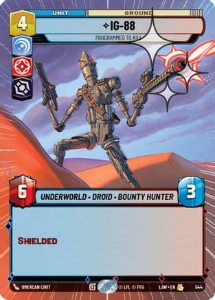 IG-88 - Programmed to Kill (Hyperspace Foil) — A Lawless Time Star Wars: Unlimited card by Omercan Cirit