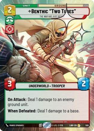 Benthic "Two Tubes" - The War Has Just Begun (Hyperspace Foil) — A Lawless Time