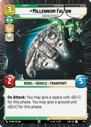 Millennium Falcon - Dodgin Patrols (Hyperspace Foil) — A Lawless Time