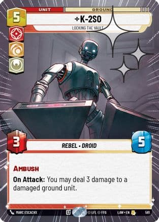 K-2S0 - Locking the Vault (Hyperspace Foil) — A Lawless Time
