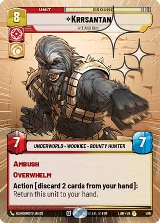 Krrsantan - Hit and Run (Hyperspace Foil) — A Lawless Time