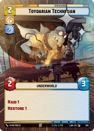 Toydarian Technician (Hyperspace Foil) — A Lawless Time Star Wars: Unlimited card by Aitor Prieto