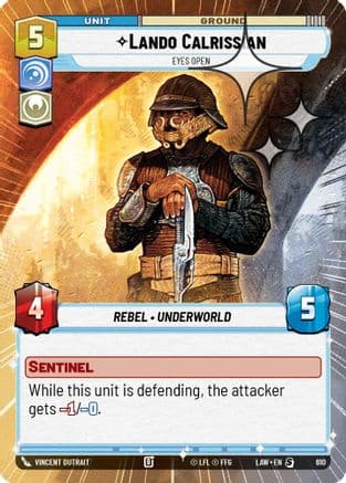 Lando Calrissian - Eyes Open (Hyperspace Foil) — A Lawless Time