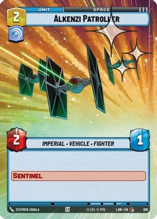 Alkenzi Patroller (Hyperspace Foil) — A Lawless Time Star Wars: Unlimited card by Stephen Zavala