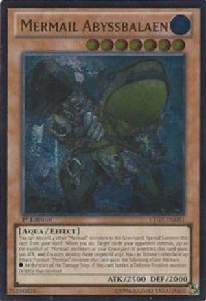Mermail Abyssbalaen (UTR) — Lord of the Tachyon Galaxy Yu-Gi-Oh! card by KAZUKI TAKAHASHI