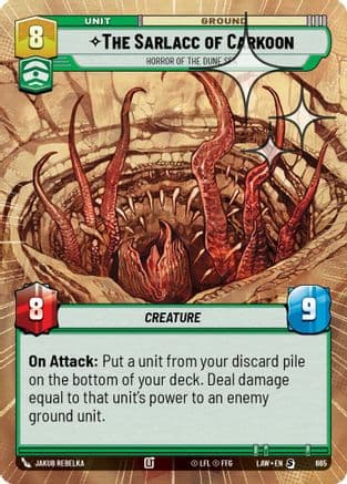 The Sarlacc of Carkoon - Horror of the Dune Sea (Hyperspace Foil) — A Lawless Time