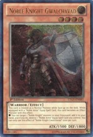 Noble Knight Gwalchavad (UTR) — Lord of the Tachyon Galaxy Yu-Gi-Oh! card by KAZUKI TAKAHASHI
