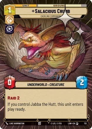 Salacious Crumb - Cackling Companion (Hyperspace Foil) — A Lawless Time