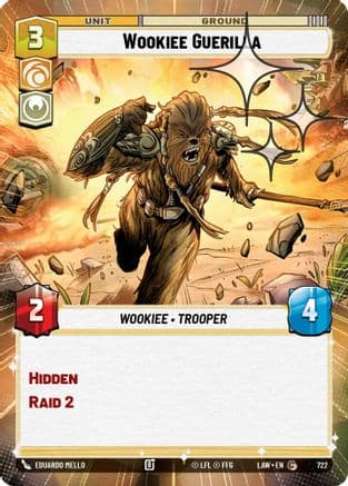 Wookiee Guerilla (Hyperspace Foil) — A Lawless Time Star Wars: Unlimited card by Eduardo Mello