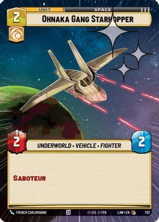 Ohnaka Gang Starhopper (Hyperspace Foil) — A Lawless Time Star Wars: Unlimited card by French Carlomagno