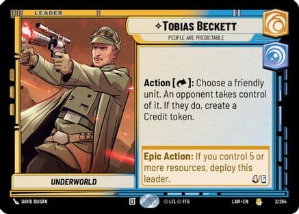 Tobias Beckett - People are Predictable — A Lawless Time