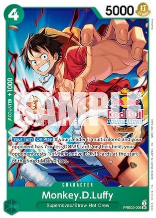 Monkey.D.Luffy (Red Bull Double Don!!) — One Piece Promotion Cards
