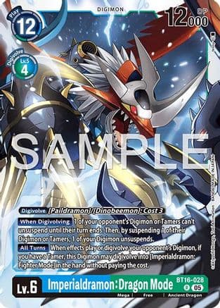 Imperialdramon: Dragon Mode - BT16-028 (Reprint) — Advanced Booster Digimon Generation