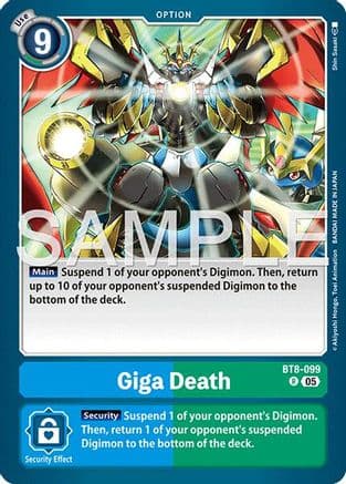 Giga Death (Reprint) — Advanced Booster Digimon Generation