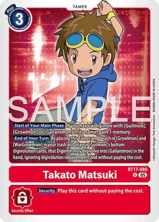 Takato Matsuki - BT17-080 (Reprint) — Advanced Booster Digimon Generation