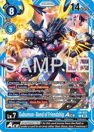 Gabumon - Bond of Friendship ACE (Reprint) — Advanced Booster Digimon Generation