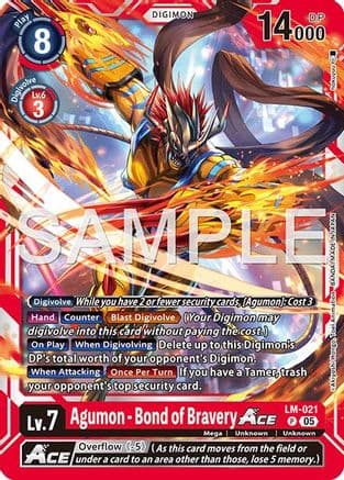 Agumon - Bond of Bravery ACE (Reprint) — Advanced Booster Digimon Generation